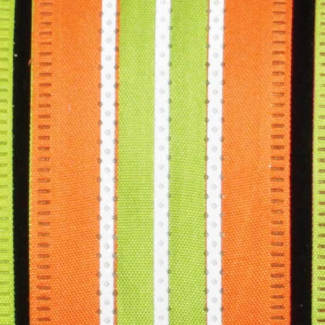 The Ribbon People Orange and Green Wired Craft Ribbon with Stripes 1.5" x 40 Yards